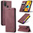 Leather Case Stands Flip Cover Holder C01S for Samsung Galaxy M21