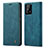 Leather Case Stands Flip Cover Holder C01S for Samsung Galaxy M32 5G Blue