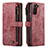 Leather Case Stands Flip Cover Holder C01S for Samsung Galaxy S21 5G