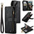 Leather Case Stands Flip Cover Holder C01S for Samsung Galaxy S21 Ultra 5G