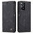 Leather Case Stands Flip Cover Holder C01S for Xiaomi Redmi Note 11 Pro 4G Black