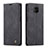 Leather Case Stands Flip Cover Holder C01S for Xiaomi Redmi Note 9 Pro Black