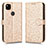 Leather Case Stands Flip Cover Holder C01X for Google Pixel 4a Gold