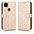 Leather Case Stands Flip Cover Holder C01X for Google Pixel 5 XL 5G Gold