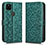 Leather Case Stands Flip Cover Holder C01X for Google Pixel 5 XL 5G Green