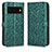 Leather Case Stands Flip Cover Holder C01X for Google Pixel 6 5G Green