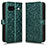 Leather Case Stands Flip Cover Holder C01X for Google Pixel 8a 5G Green