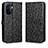 Leather Case Stands Flip Cover Holder C01X for Huawei Nova Y71 Black