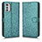 Leather Case Stands Flip Cover Holder C01X for Motorola Moto E32 Green