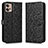Leather Case Stands Flip Cover Holder C01X for Motorola Moto G32 Black