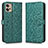 Leather Case Stands Flip Cover Holder C01X for Motorola Moto G32 Green