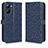 Leather Case Stands Flip Cover Holder C01X for Realme V20 5G Blue
