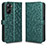 Leather Case Stands Flip Cover Holder C01X for Realme V20 5G Green