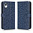 Leather Case Stands Flip Cover Holder C01X for Samsung Galaxy A23e 5G Blue