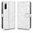 Leather Case Stands Flip Cover Holder C01X for Sony Xperia 10 III Silver