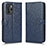 Leather Case Stands Flip Cover Holder C01X for Xiaomi Poco X3 GT 5G Blue