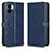 Leather Case Stands Flip Cover Holder C01X for Xiaomi Redmi A1 Blue