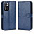 Leather Case Stands Flip Cover Holder C01X for Xiaomi Redmi Note 11 Pro+ Plus 5G Blue