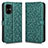 Leather Case Stands Flip Cover Holder C01X for Xiaomi Redmi Note 11R 5G Green