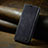 Leather Case Stands Flip Cover Holder C02S for Oppo Reno8 T 4G Black