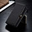 Leather Case Stands Flip Cover Holder C02S for Samsung Galaxy S23 Ultra 5G Black