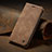 Leather Case Stands Flip Cover Holder C02S for Xiaomi Mi 10T Pro 5G Light Brown