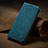 Leather Case Stands Flip Cover Holder C02S for Xiaomi Redmi Note 11 Pro 4G Blue