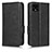 Leather Case Stands Flip Cover Holder C02X for Google Pixel 4 XL Black