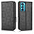 Leather Case Stands Flip Cover Holder C02X for Motorola Moto Edge 30 5G Black