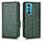 Leather Case Stands Flip Cover Holder C02X for Motorola Moto Edge 30 5G Green