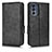 Leather Case Stands Flip Cover Holder C02X for Motorola Moto G62 5G Black