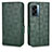 Leather Case Stands Flip Cover Holder C02X for Oppo A56S 5G Green