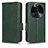 Leather Case Stands Flip Cover Holder C02X for Oppo Find X6 5G Green