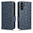Leather Case Stands Flip Cover Holder C02X for Samsung Galaxy A14 5G Blue