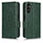 Leather Case Stands Flip Cover Holder C02X for Samsung Galaxy A14 5G Green