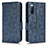 Leather Case Stands Flip Cover Holder C02X for Sony Xperia 10 III Blue