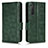 Leather Case Stands Flip Cover Holder C02X for Sony Xperia 5 II Green