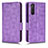 Leather Case Stands Flip Cover Holder C02X for Sony Xperia 5 II Purple
