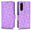 Leather Case Stands Flip Cover Holder C02X for Sony Xperia 5 III Purple