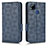 Leather Case Stands Flip Cover Holder C02X for Xiaomi Redmi 9C Blue