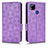Leather Case Stands Flip Cover Holder C02X for Xiaomi Redmi 9C Purple