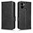 Leather Case Stands Flip Cover Holder C02X for Xiaomi Redmi A1 Plus Black