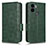 Leather Case Stands Flip Cover Holder C02X for Xiaomi Redmi A1 Plus Green