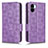 Leather Case Stands Flip Cover Holder C02X for Xiaomi Redmi A1 Purple