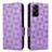 Leather Case Stands Flip Cover Holder C02X for Xiaomi Redmi Note 11 Pro 5G Purple