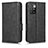 Leather Case Stands Flip Cover Holder C02X for Xiaomi Redmi Note 11 Pro+ Plus 5G Black