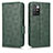 Leather Case Stands Flip Cover Holder C02X for Xiaomi Redmi Note 11 Pro+ Plus 5G Green