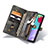 Leather Case Stands Flip Cover Holder C03S for Samsung Galaxy A52 4G