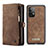Leather Case Stands Flip Cover Holder C03S for Samsung Galaxy A52 4G