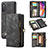 Leather Case Stands Flip Cover Holder C03S for Samsung Galaxy A70S